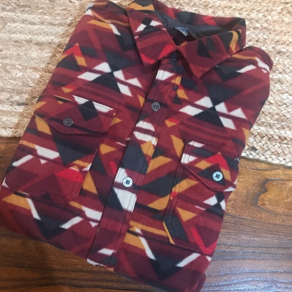 ▪️Eddie Bauer Aztec Button Up Fleece - Picture 1 of 12